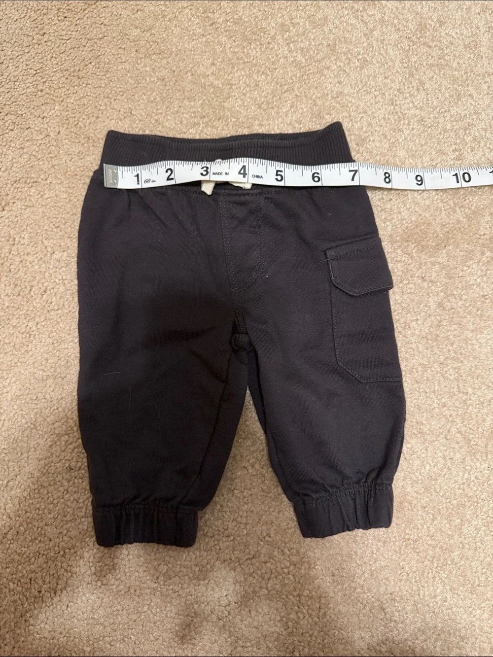 Carter's Dark Charcoal Baby Jogger Pants with Drawstring